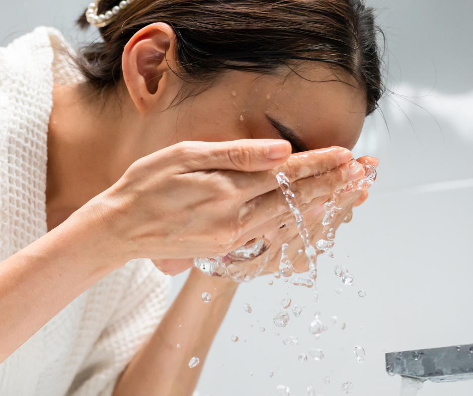 Frischekick mit kaltem Wasser